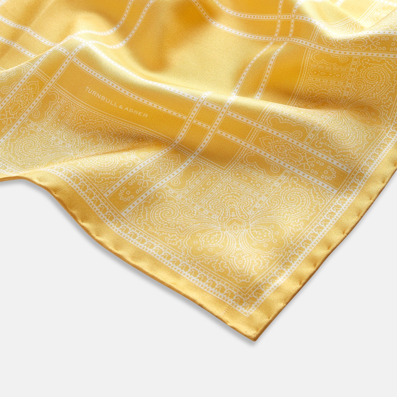 Image 7 of product Banana Paisley Bandana Patterned Silk Pocket Square