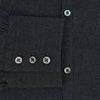 View 4 of product The Turnbull & Asser Midnight Blue Westminster Shirt features long sleeves, a button-up front, classic collar, and buttoned cuffs in a plain design—showcasing British craftsmanship—laid flat on a white background.