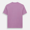 View 3 of product The Turnbull & Asser Mulberry Short-Sleeve T-shirt, shown on a white background, features a crew neck and clean lavender design with no logos or patterns, making it an ideal choice for everyday wear.