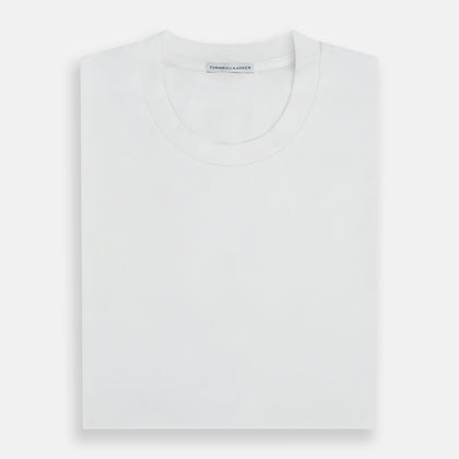 White Short-sleeve Fitted T-Shirt Image 4