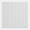 View 2 of product The Turnbull & Asser Dark Navy Double-Line Check Hand-Rolled Handkerchief features a white base with intersecting navy lines and hand-rolled edges, expertly crafted in England.