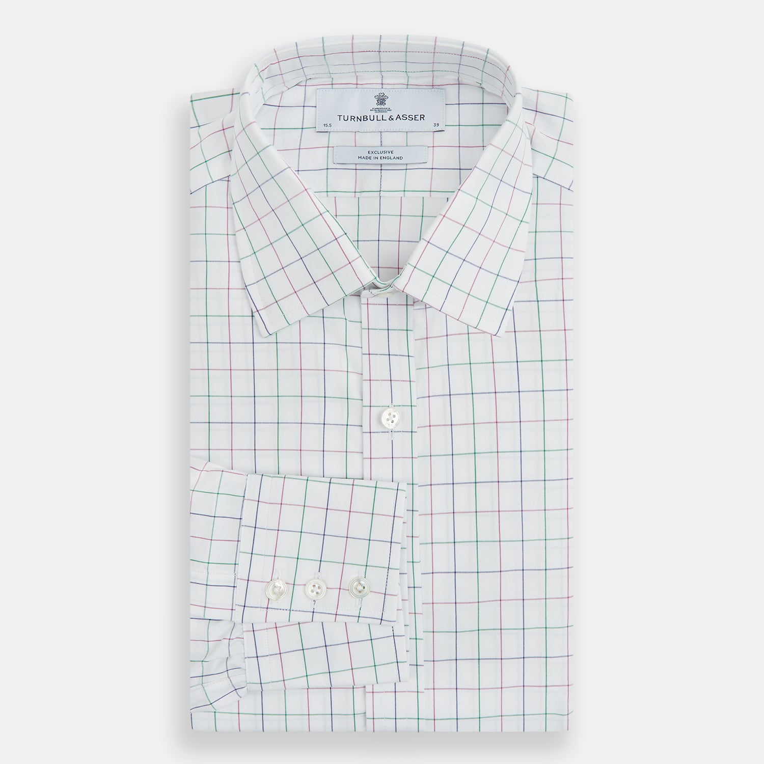 Pink Grid Check Mayfair Shirt