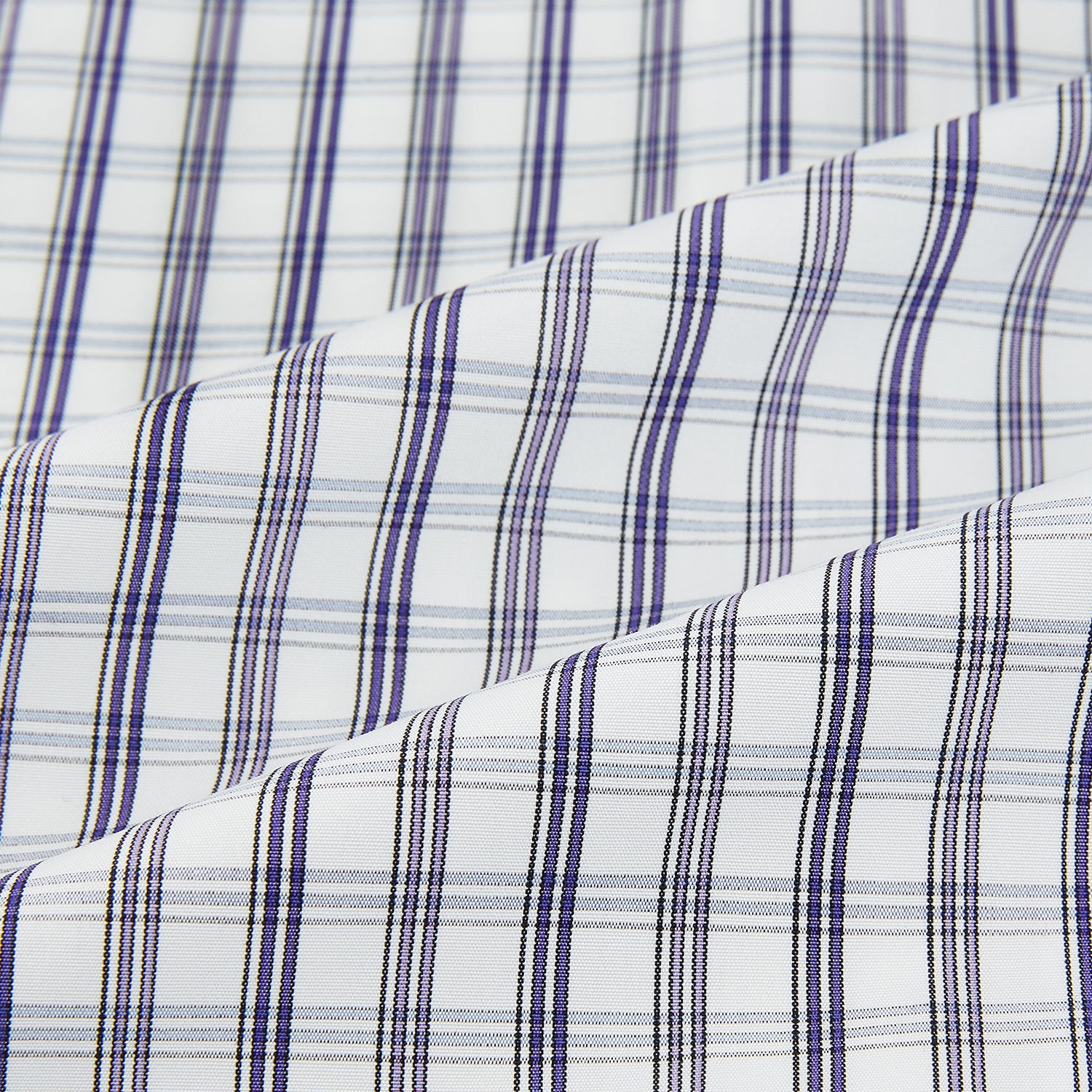 Purple Multi Check Mayfair Shirt