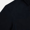View 6 of product The DARK NAVY WINDSOR SHIRT by Turnbull & Asser is a long-sleeve shirt with a refined Windsor collar, showcasing classic British craftsmanship.