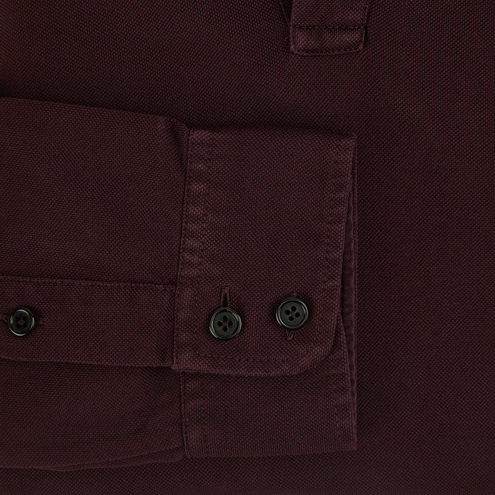 Burgundy Rugby Polo Shirt Image 3