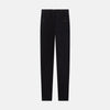 View 3 of product Navy Corduroy Miles Trousers by Turnbull & Asser, featuring an elasticated waist, straight-leg cut, and side pockets, displayed flat on a white background.