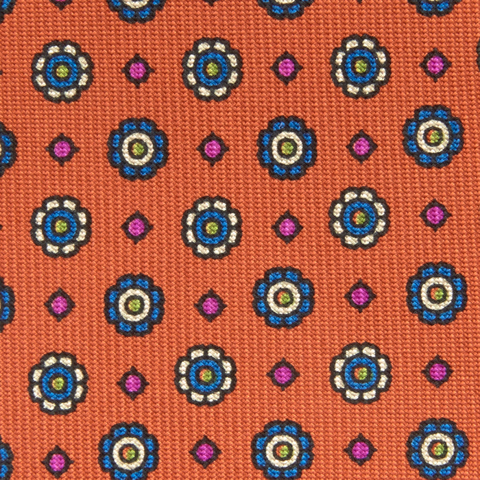 The Great Gatsby Orange Printed Silk Tie Image 2