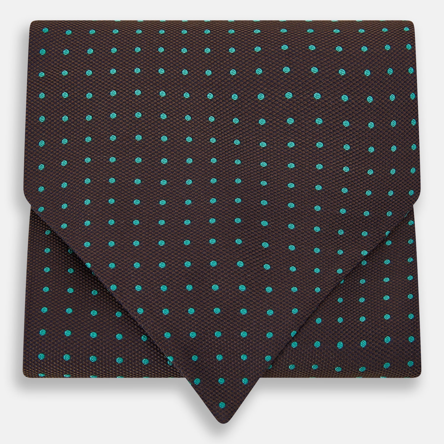 Image 1 of product Blue and Dark Brown Micro Dot Silk Cravat