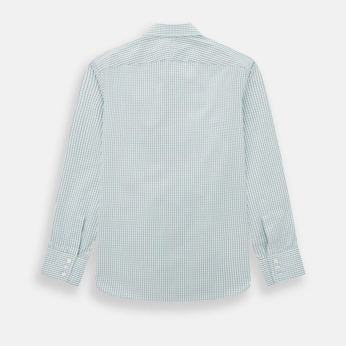 Forest Melange and Red Overlay Grid Check Westminster Shirt Image 2