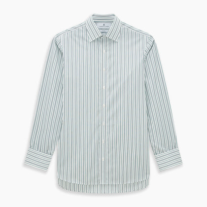 Forest Green Multi Stripe Mayfair Shirt Image 6