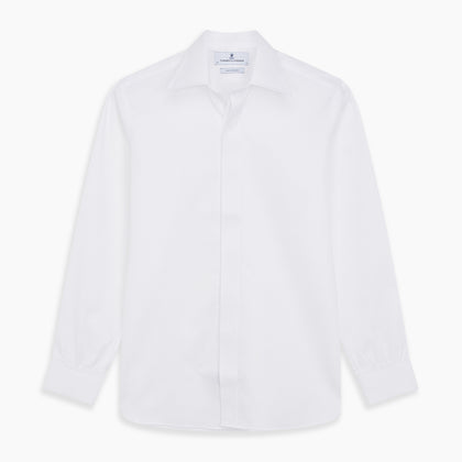 WHITE TAILORED FIT DRESS SHIRT Image 5