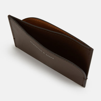 Dark Chocolate Slim Rounded Card Case