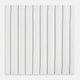 The Dark Navy Double-Pinstripe Hand-Rolled Handkerchief by Turnbull & Asser features white fabric with evenly spaced thin dark navy stripes and refined hand-rolled edges.