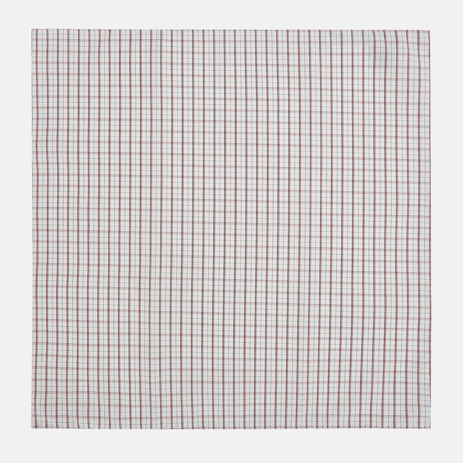Image 1 of product Red Tattersall Check Hand-Rolled Handkerchief