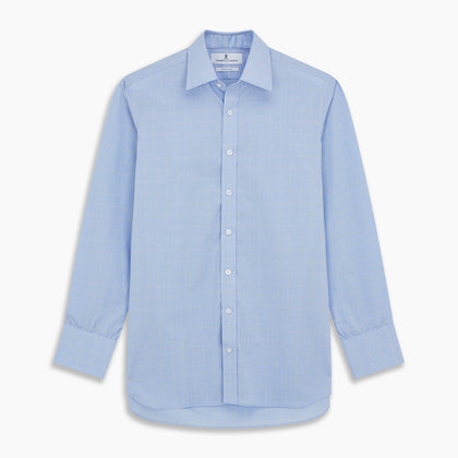 Yellow and Blue Prince of Wales Check Mayfair Shirt Image 5
