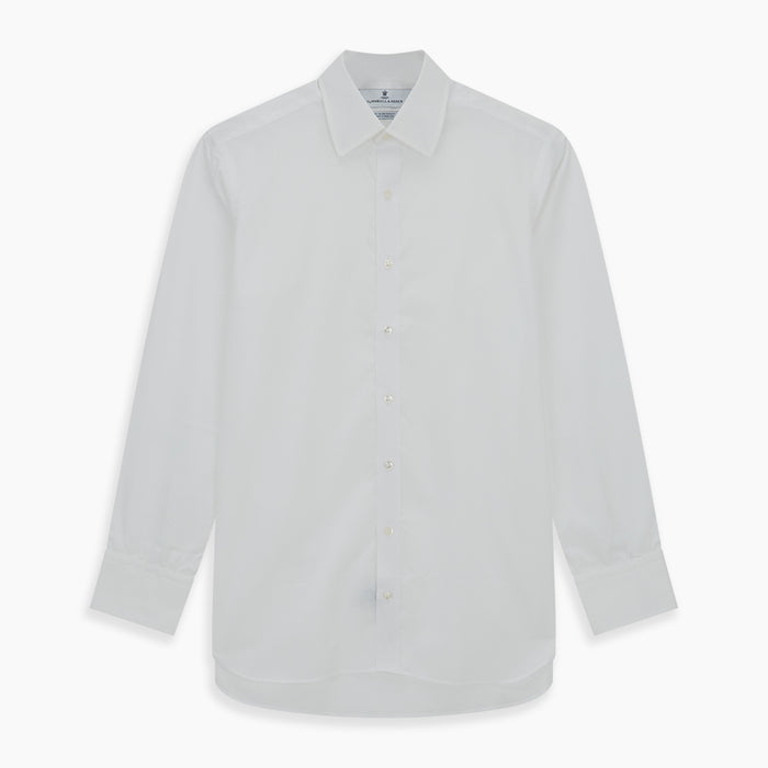 White Sea Island Quality Cotton Shirt with T&A Collar and 3-Button Cuffs Image 5