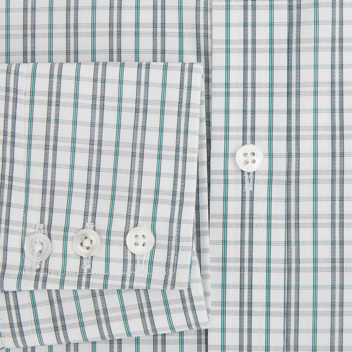 Sage Green Multi Check Mayfair Shirt Image 3