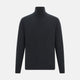 Smoke Grey Half-Zip Cashmere Jumper