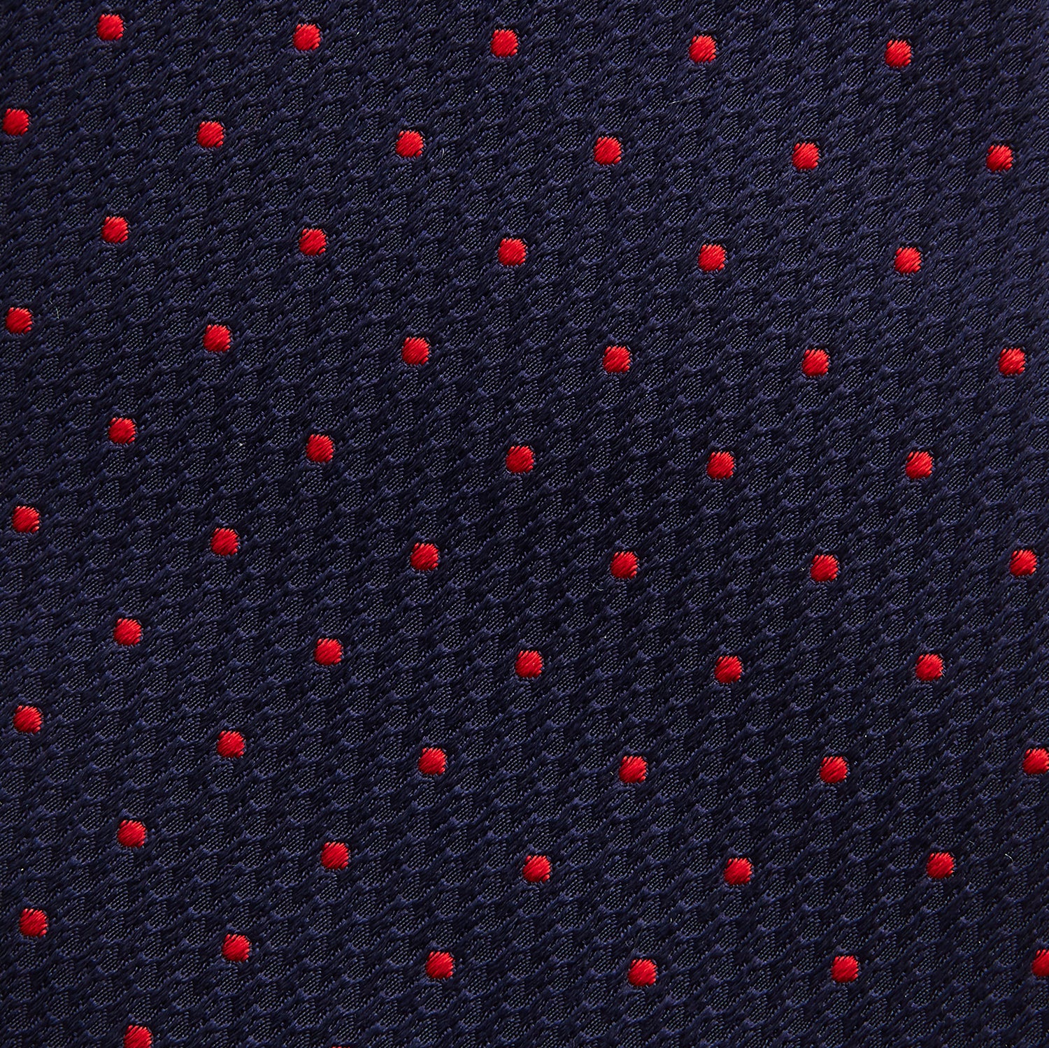 LACE ON TONE SPOT NAVY TULIP RED TIE