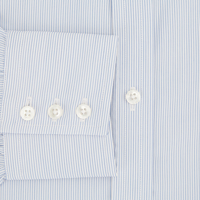 Sky Blue Ripple Double Pinstripe Mayfair Shirt Image 3