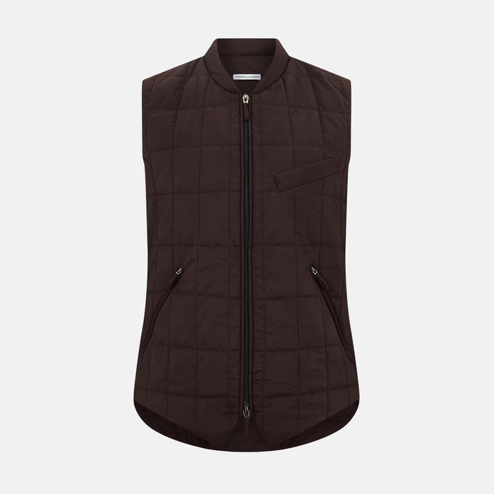 Burgundy Quilted Gilet
