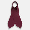 View 2 of product The Turnbull & Asser Blue and Burgundy Micro Dot Silk Cravat features a subtle pattern, making it a refined formal accessory that adds elegance to your outfit.