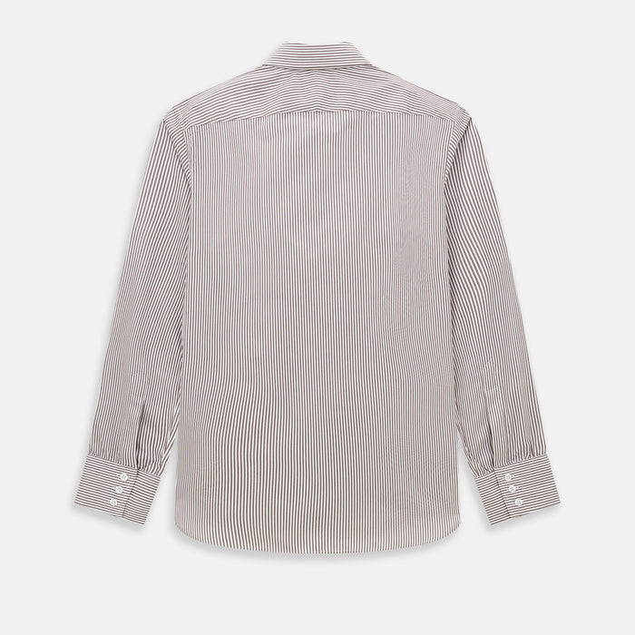 Burgundy Halo Stripe Westminster Shirt Image 2