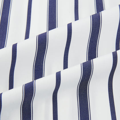 Navy Double Stripe Mayfair Shirt Image 5