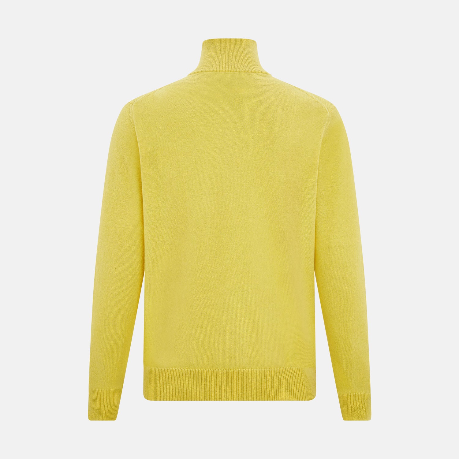 Canary Yellow Half-Zip Cashmere Jumper