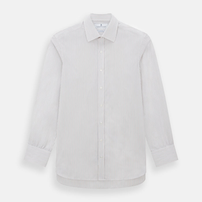 Burgundy Multi Hairline Stripe Mayfair Shirt
