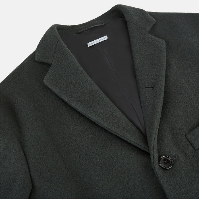 Moss Green Apsley Single-Breasted Caban Coat Image 1