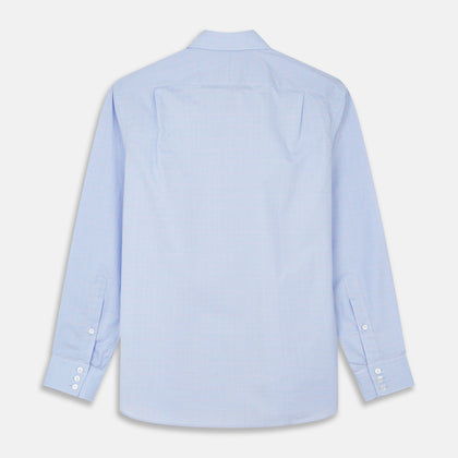 Blue and Pink Prince of Wales Check Belgravia Shirt Image 4
