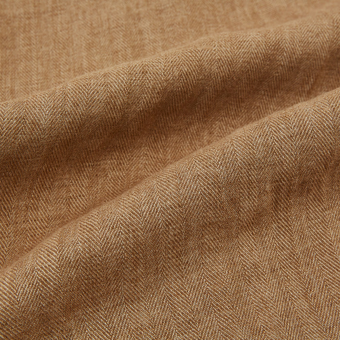 Camel Striped Linen Edmund trousers Image 6