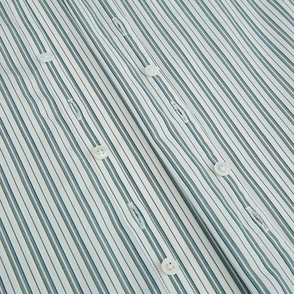 OLIVE & SAGE GREEN MULTI TRACK STRIPE WESTMINSTER SHIRT Image 6