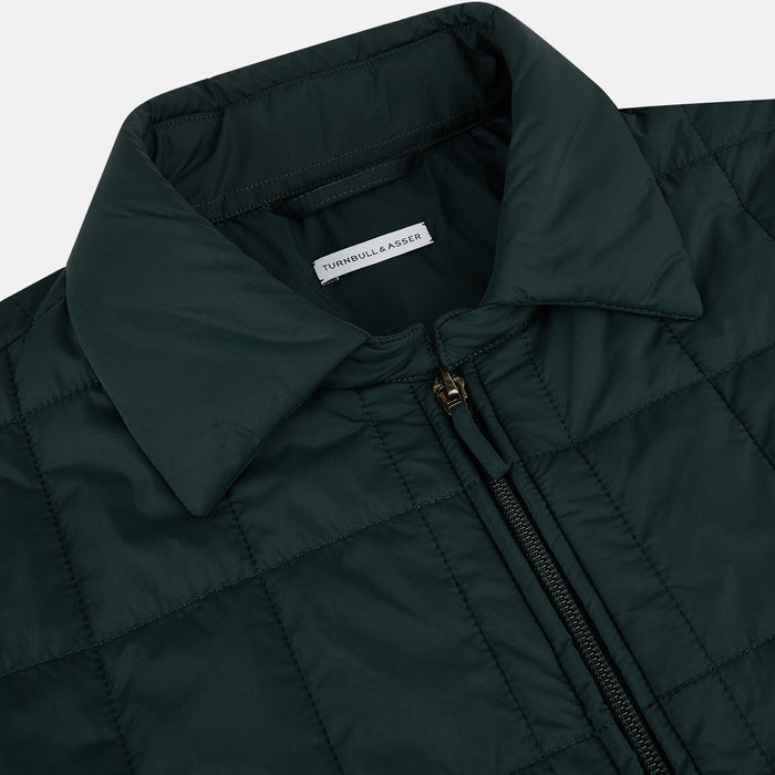 Battersea Forest Green Quilted Jacket Image 1