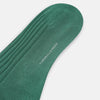View 4 of product The Turnbull & Asser Sage Mid-Length Sock is shown angled on a white background, emphasizing its ribbed texture and length—a refined, comfortable sock designed for style.