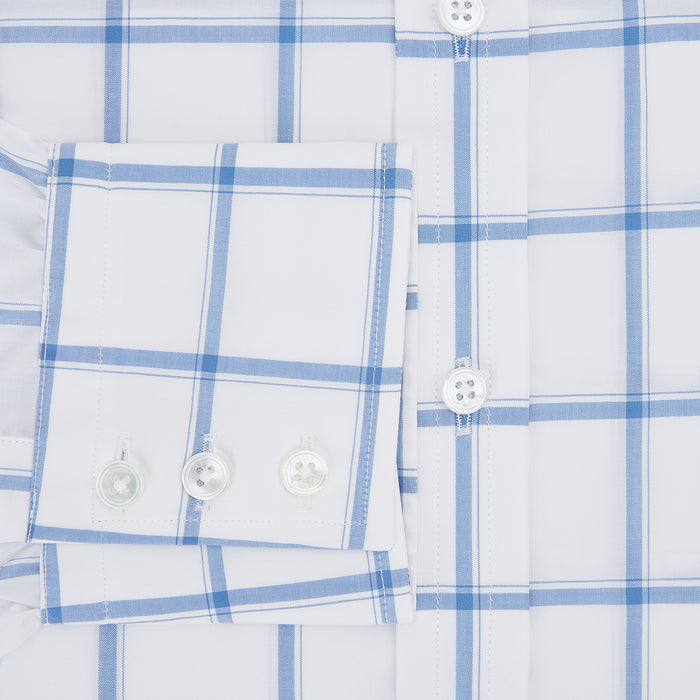 Colony Blue Grid Check Mayfair Shirt Image 3