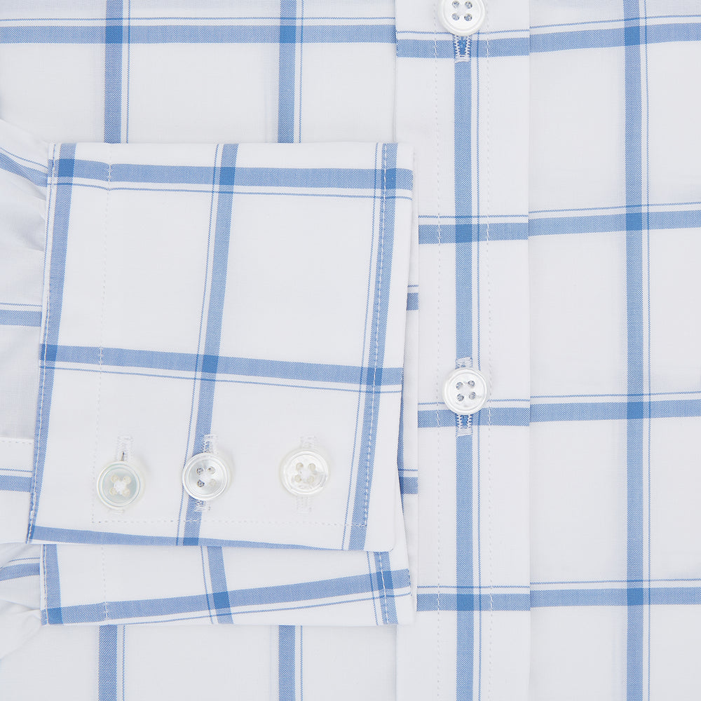 Colony Blue Grid Check Mayfair Shirt