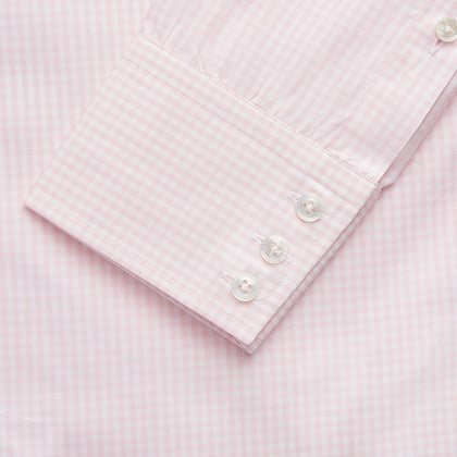 Pink Windowpane Check Shirt Image 2