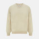 Ivory Cashmere V-Neck Jumper