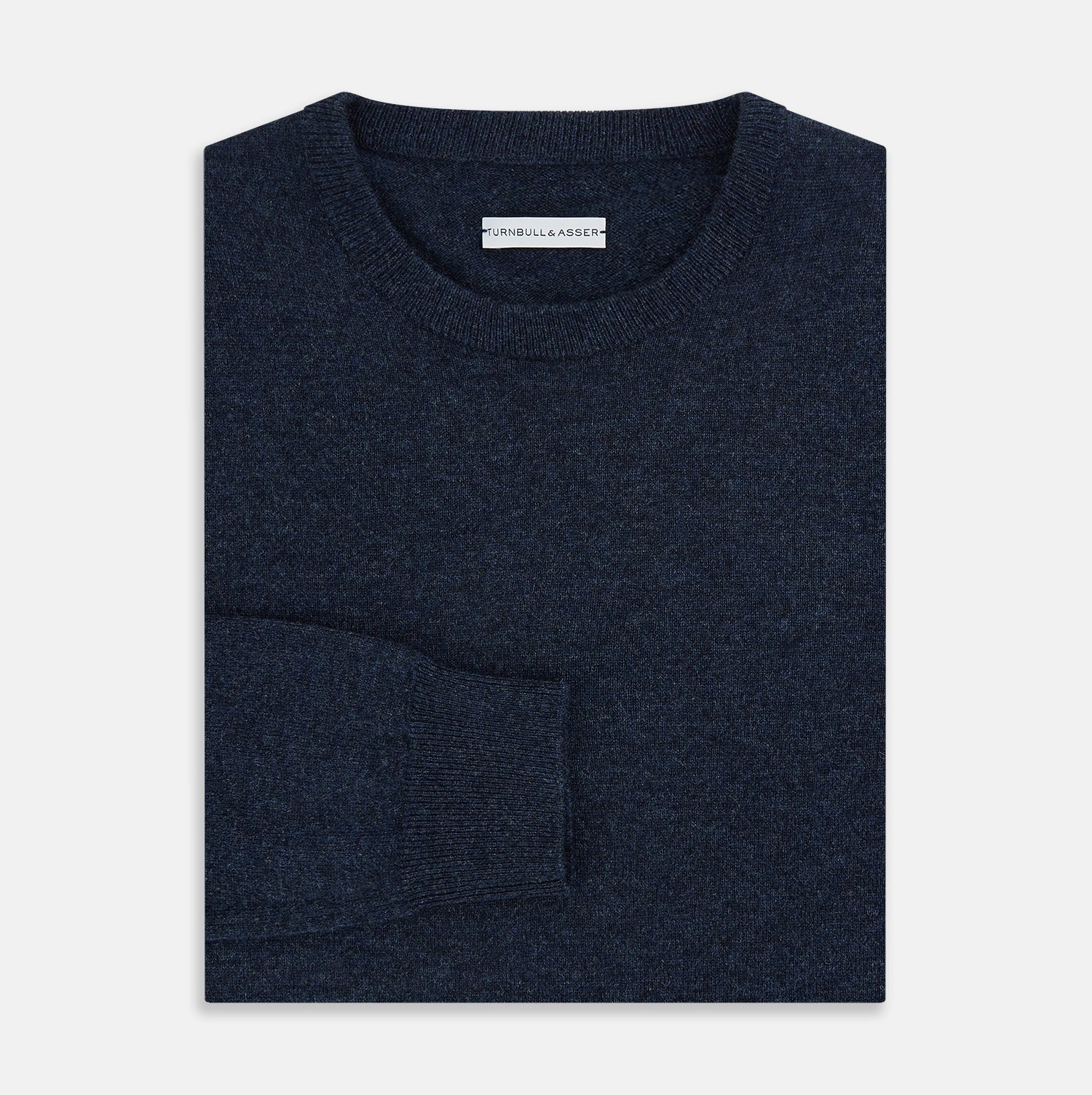 Midnight Blue Cashmere Round Neck Jumper