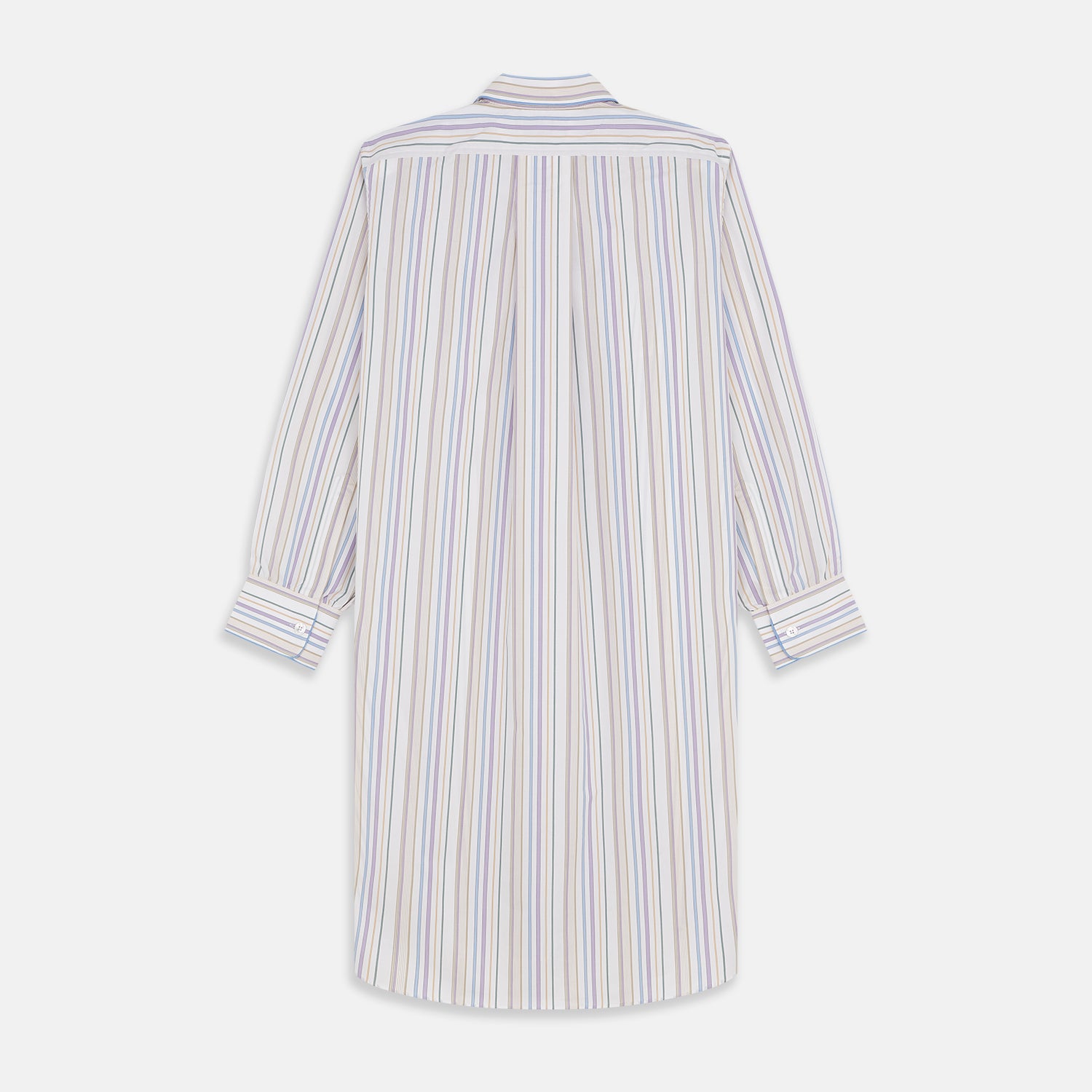 Colourful Garden Multi Stripe Cotton Sussex Nightshirt