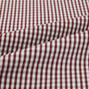 View 5 of product The Turnbull & Asser Burgundy Micro Check Winston Long Nightshirt is knee-length with long sleeves, brown and white micro checks, a collar, chest pocket with piping, and a front button placket.
