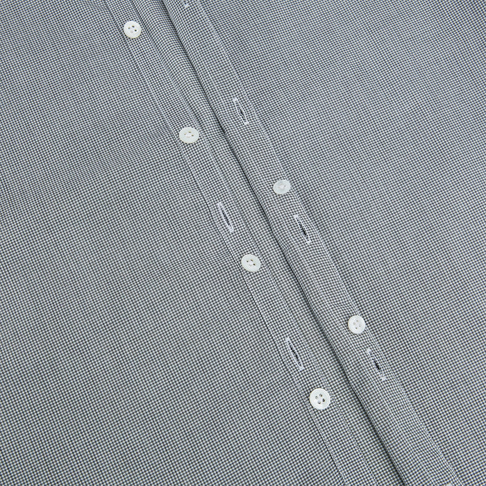 Grey and White Micro Check Westminster Shirt Image 5