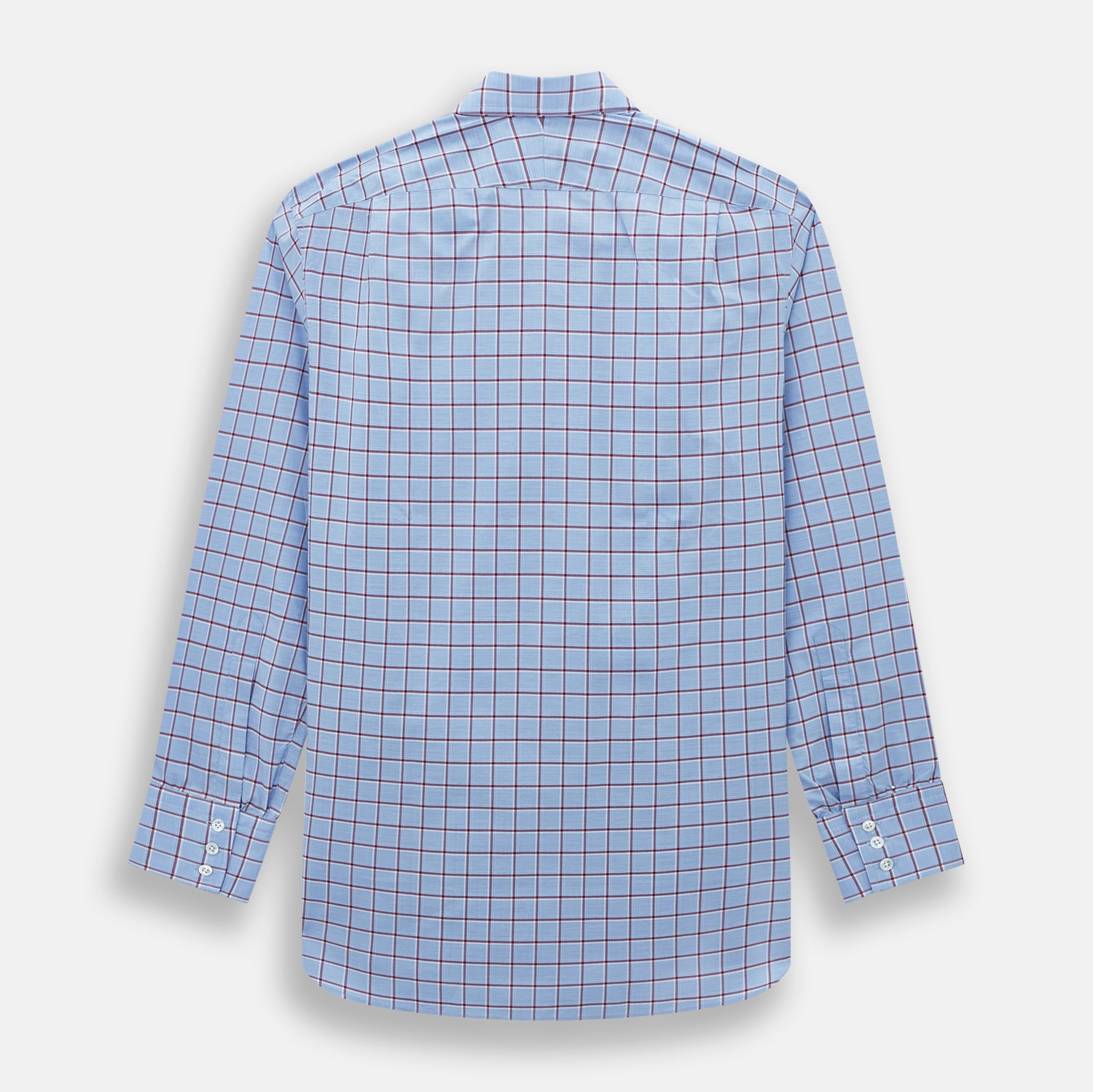 Image 3 of product Blue and Burgundy Windowpane Mayfair Shirt
