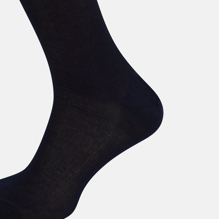 Casino Royale Midnight Blue Micro Knit Long Socks Image 3
