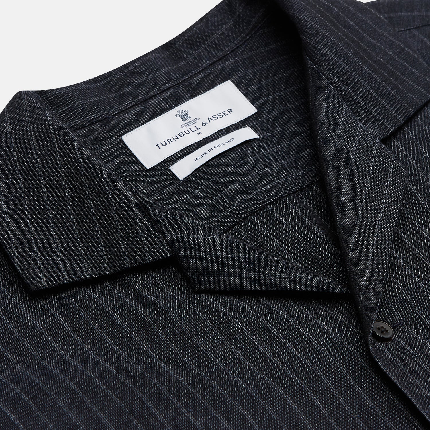 Image 6 of product Navy Tailored Pinstriped Shirt Jacket