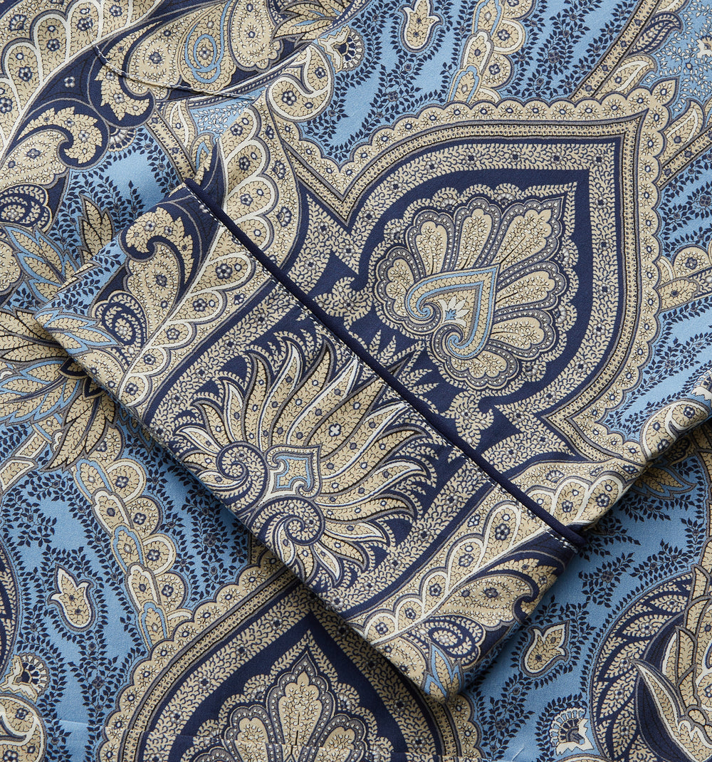 Pale Blue Baroque Silk-blend Hyde Pyjama Set – Turnbull & Asser