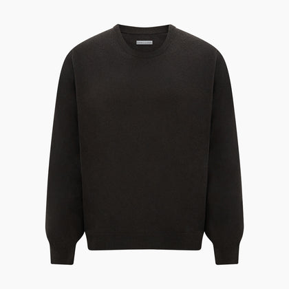 Brown Cashmere Round Neck Jumper Image 4