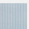 View 2 of product The Turnbull & Asser Blue and Green Multi Stripe Hand-Rolled Handkerchief features evenly spaced vertical stripes and hand-rolled edges, displayed neatly folded on a white background.